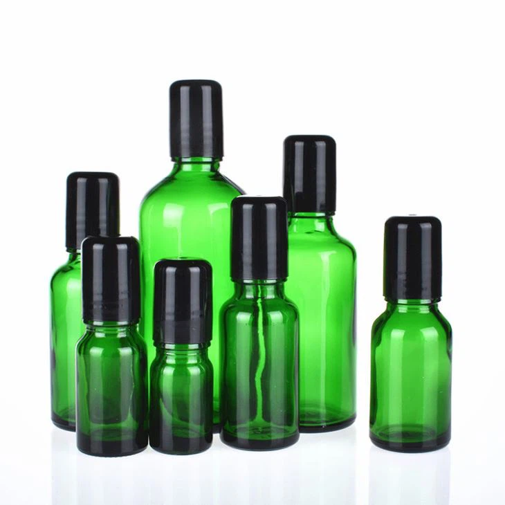 Green roll on bottle